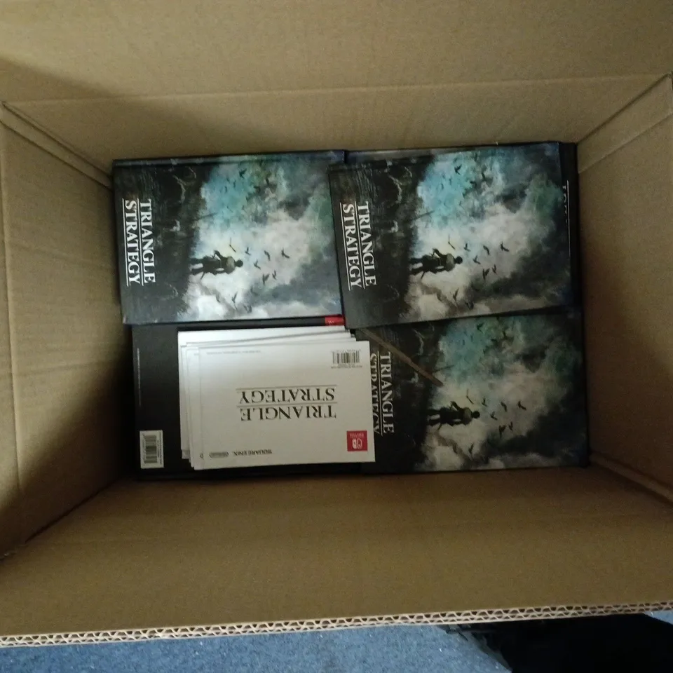 BOX OF APPROXIMATELY 40 TRIANGLE STRATEGY EMPTY BOOKS