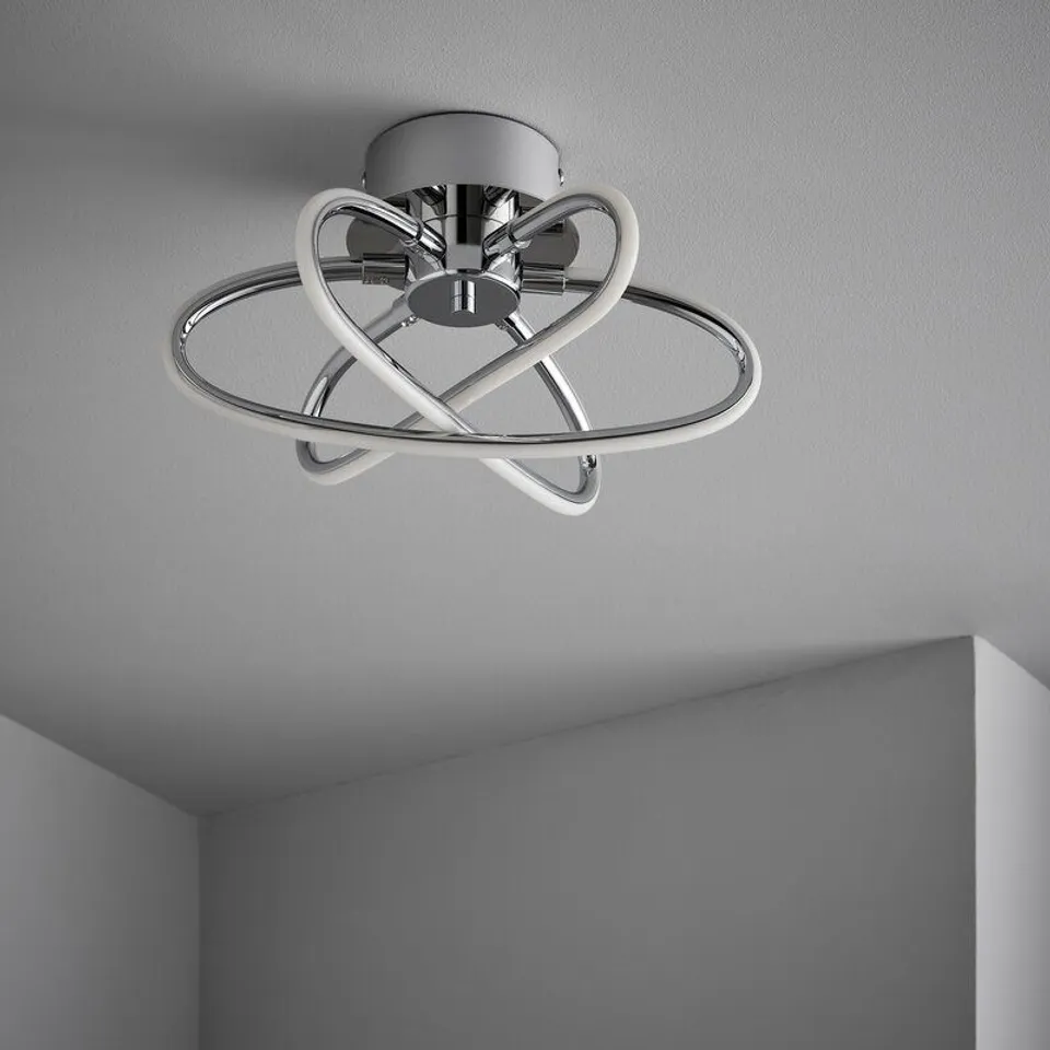 CARLISA 3-LIGHT LED INTEGRATED SEMI FLUSH MOUNT