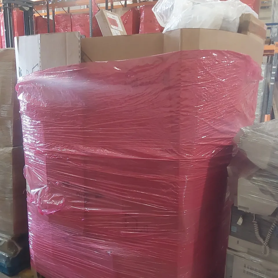 PALLET CONTAINING A LARGE QUANTITY OF ASSORTED ITEMS INCLUDING: DRAFT STOPPER, MATTRESS, SLOW JUICER ECT