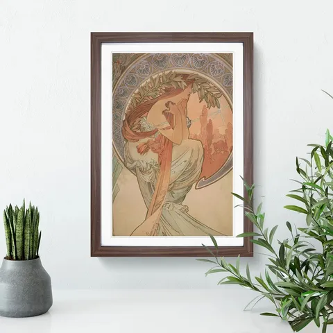 BOXED THE ARTS POETRY VOL.1 BY ALPHONSE MUCHA - PICTURE FRAME PAINTING 