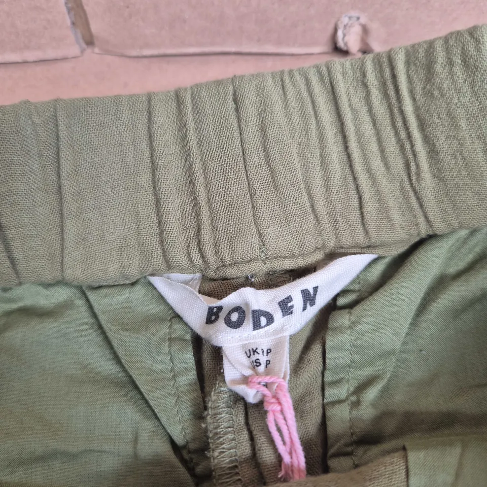 BODEN OLIVE GREEN TROUSERS – UK 8