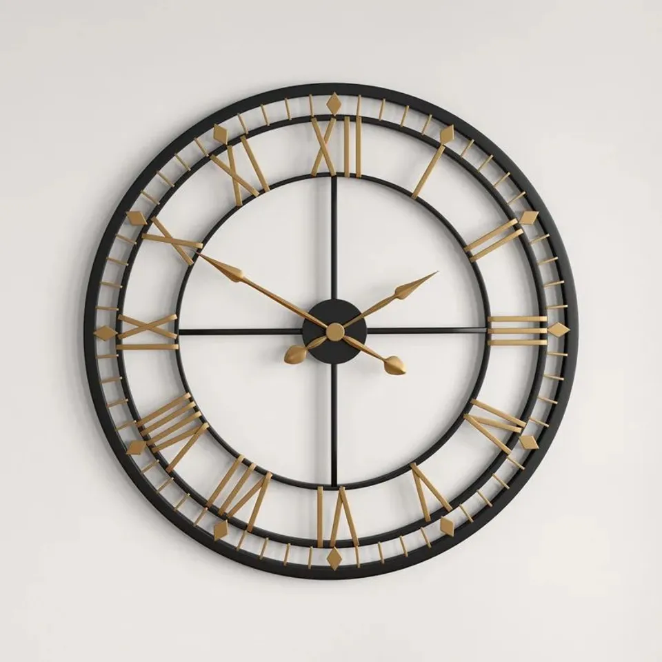 BOXED BEAVER CREEK METAL WALL CLOCK (1 BOX)
