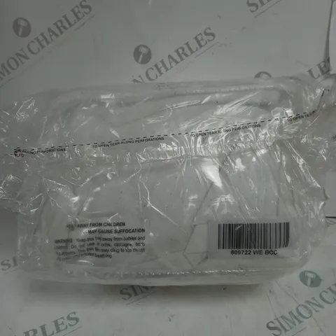 NORTHERN NIGHTS 300TC 100% COTTON SATEEN DEEP POCKET FITTED SHEETS IN WHITE - DOUBLE