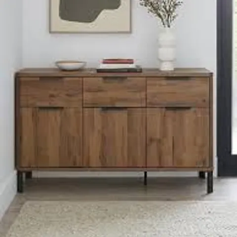 BOXED HARLEM LARGE SIDEBOARD - MID OAK (1 BOX)