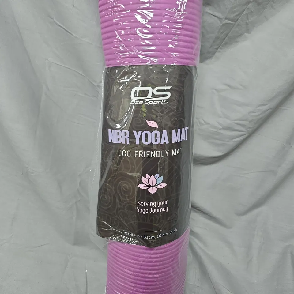 NBR YOGA MAT – ECO FRIENDLY, 183 CM X 61 CM, 10 MM THICK