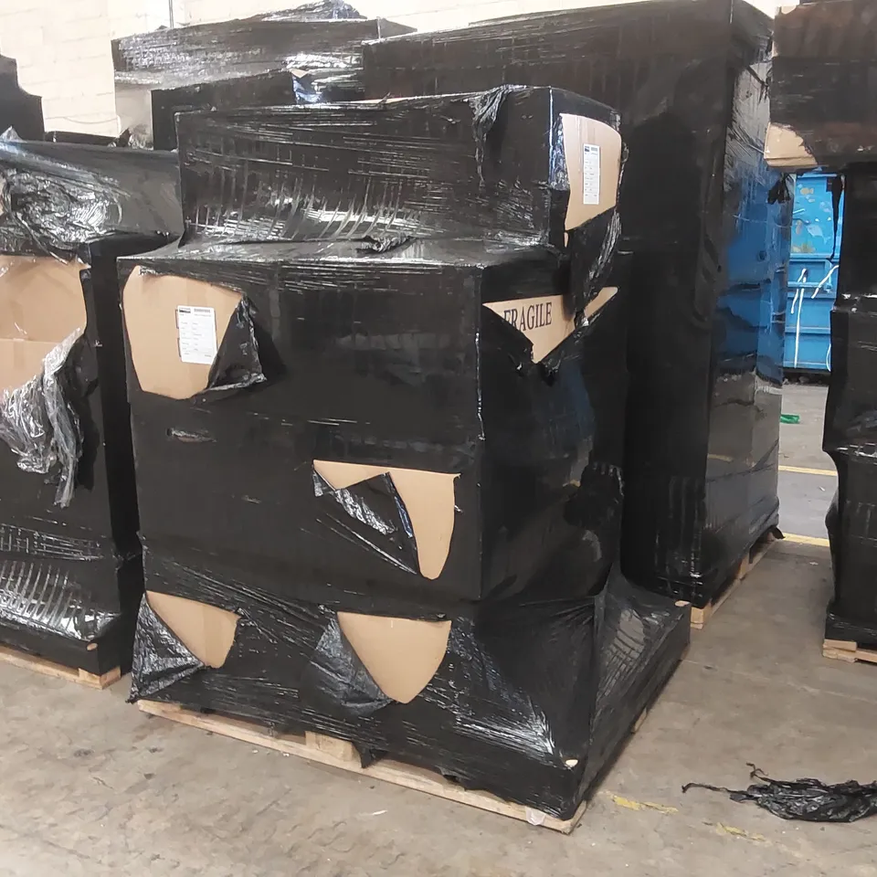 PALLET CONTAINING A LARGE QUANTITY OF BATHROOM FURNITURE PARTS INCLUDING: WH COMPLIMENT UNIT CARCASSES ECT