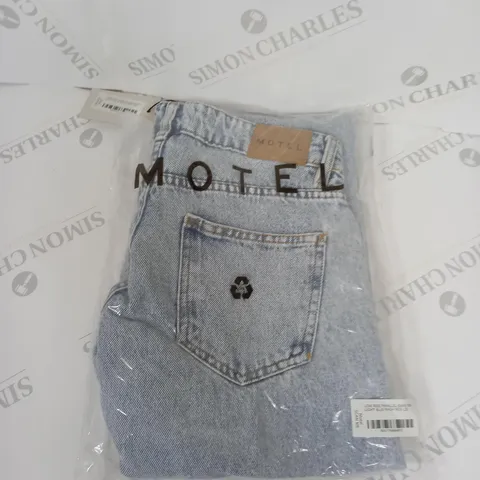 BAGGED MOTEL BLUE DENIM JEANS SIZE W26 L32