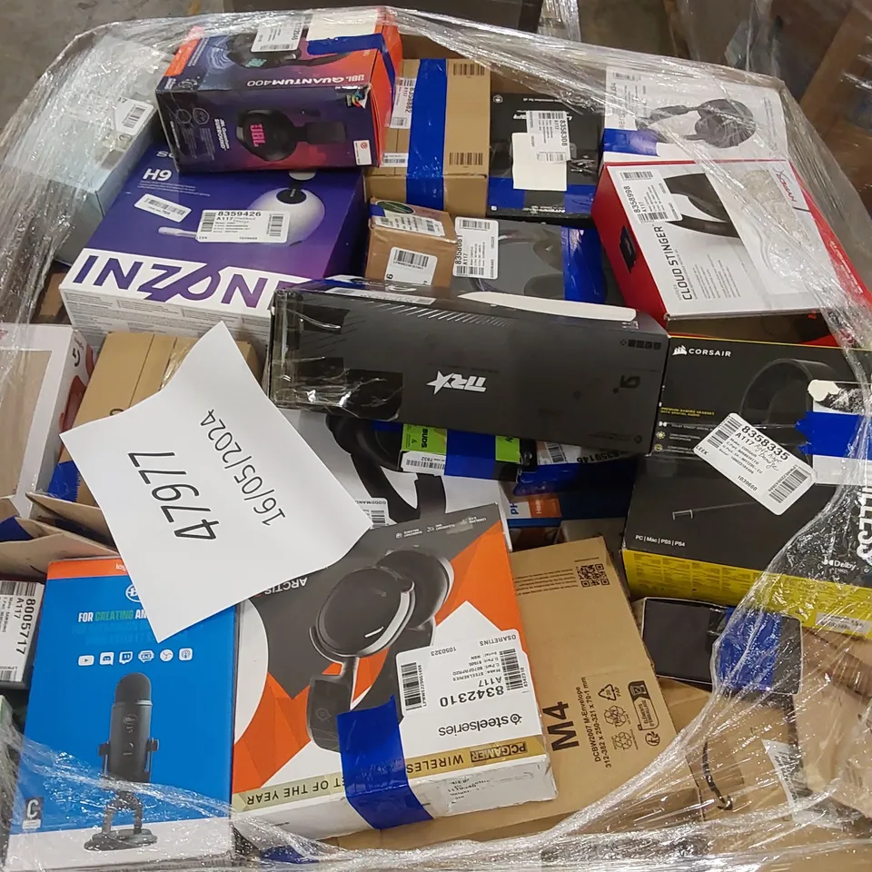 PALLET OF APPROXIMATELY 169 UNPROCESSED RAW RETURN HIGH VALUE ELECTRICAL GOODS TO INCLUDE;