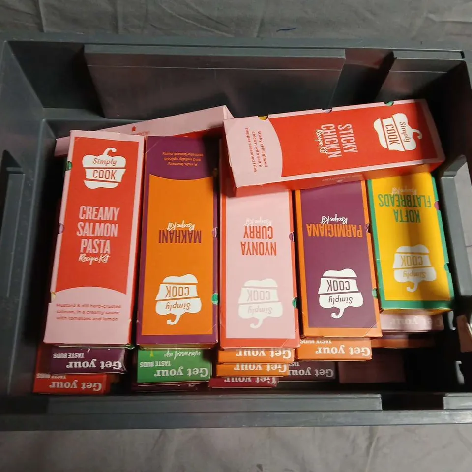 LARGE QUANTITY OF SIMPLY COOK IN VARIOUS FLAVOURS - COLLECTION ONLY