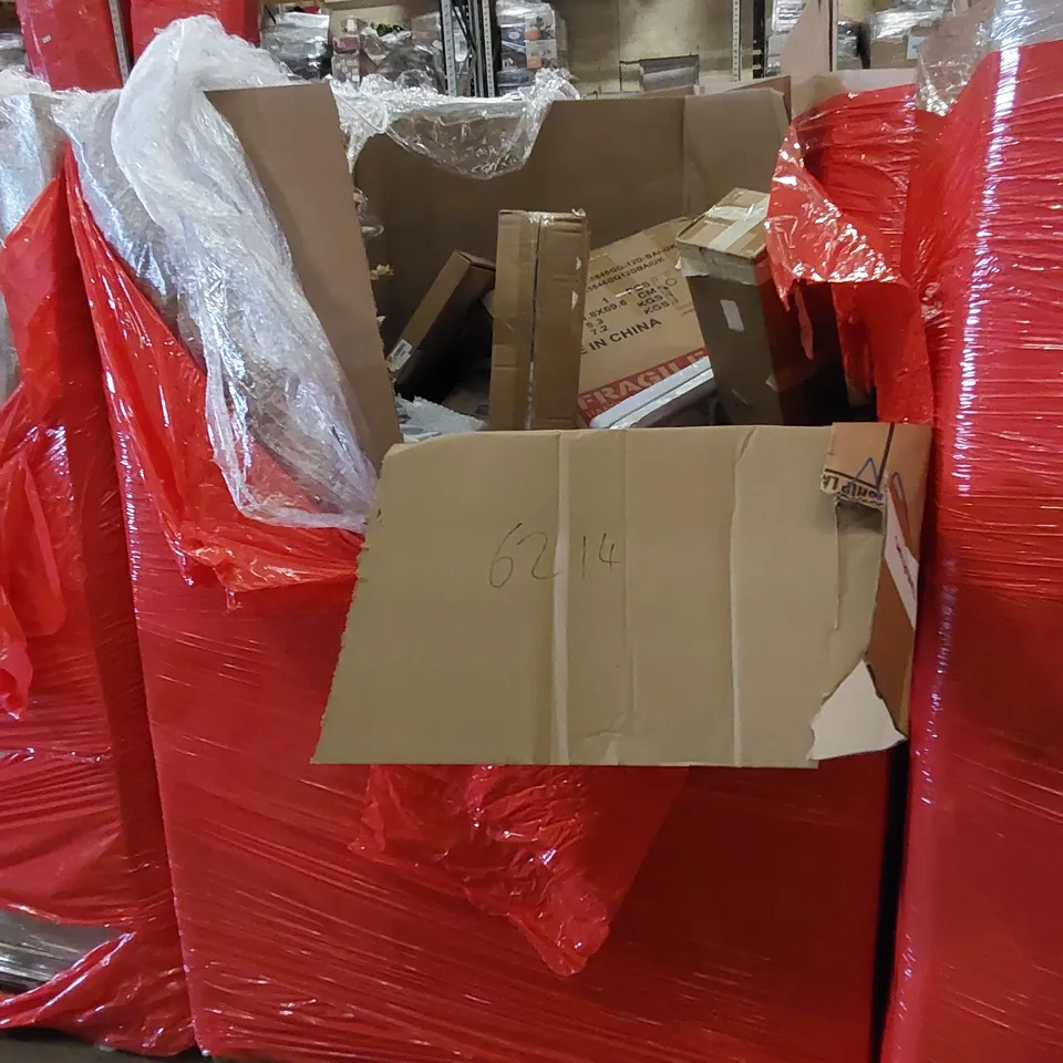PALLET TO CONTAIN ASSORTED HOUSEHOLD PRODUCTS. INCLUDES ELECTRIC BLANKET, AIR FRYER, BALLOON ARCH, KITCHEN HOB ETC