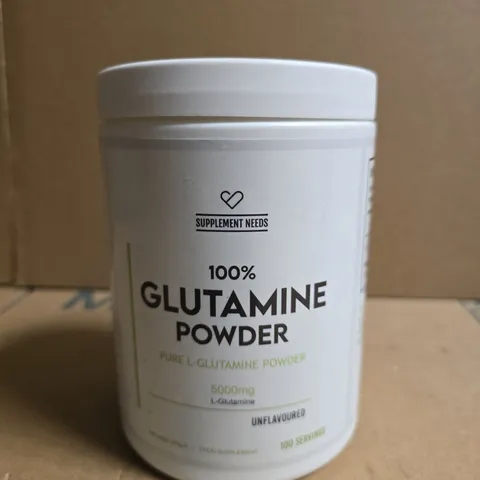 SUPPLEMENT NEEDS 100% GLUTAMINE POWDER – UNFLAVOURED - 500G