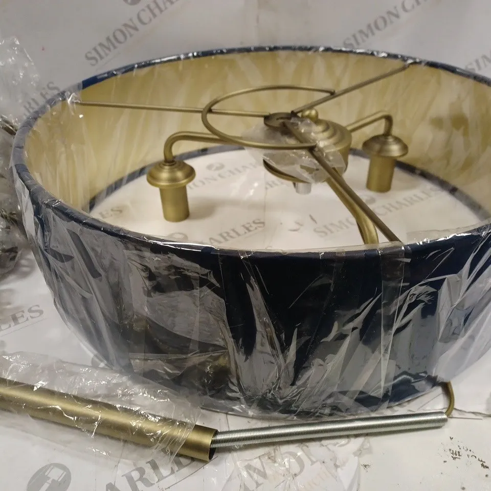 LAURA ASHLEY SORRENTO ANTIQUE BRASS BLUE PENDANT 