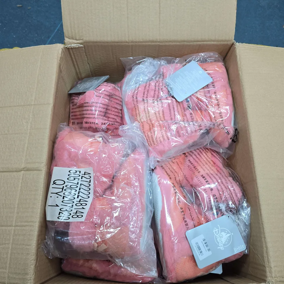 BOX OF APPROXIMATELY 10 PAIRS OF DISNEY PRINCESS SLIPPER BOOTS - YOUNGER CHILD SIZE 11-12