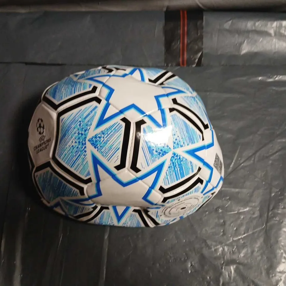 UEFA CHAMPIONS LEAGUE FOOTBALL – WHITE WITH BLUE STAR DESIGN