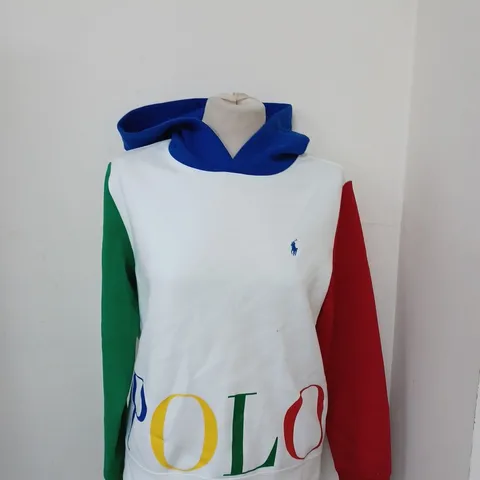 RALPH LAUREN POLO MULTI COLOURED JUMPER SIZE LARGE