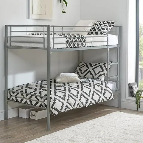 BOXED DOMINO BLACK METAL BUNK BED FRAME (1 BOX)