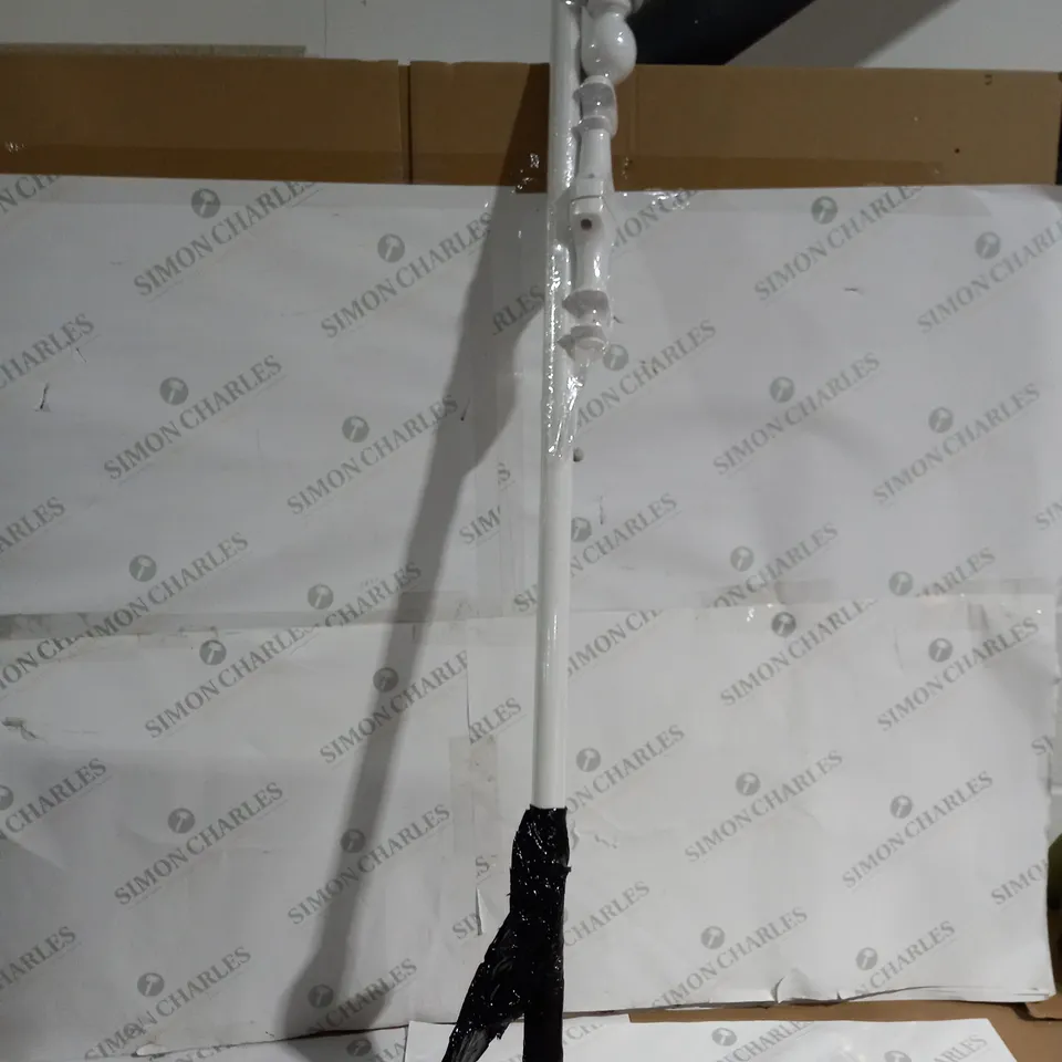 12Ocm VICTORY WOOD POLE IN WHITE - COLLECTION ONLY