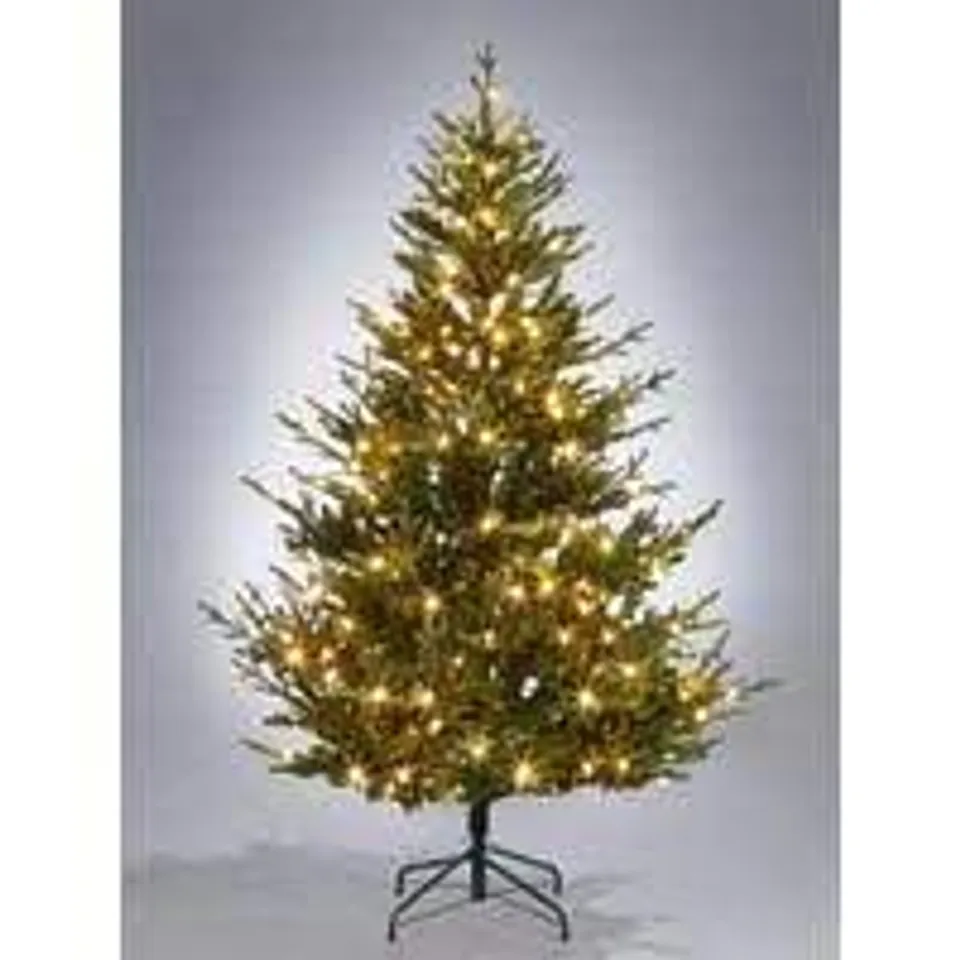 BOXED HELSINKI PRE LIT UPSWEPT TREE 7FT COLLECTION ONLY 