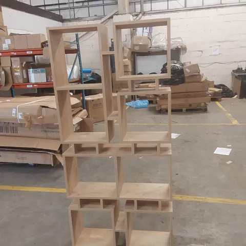 DESIGNER WOODEN CUBE BOOKCASE