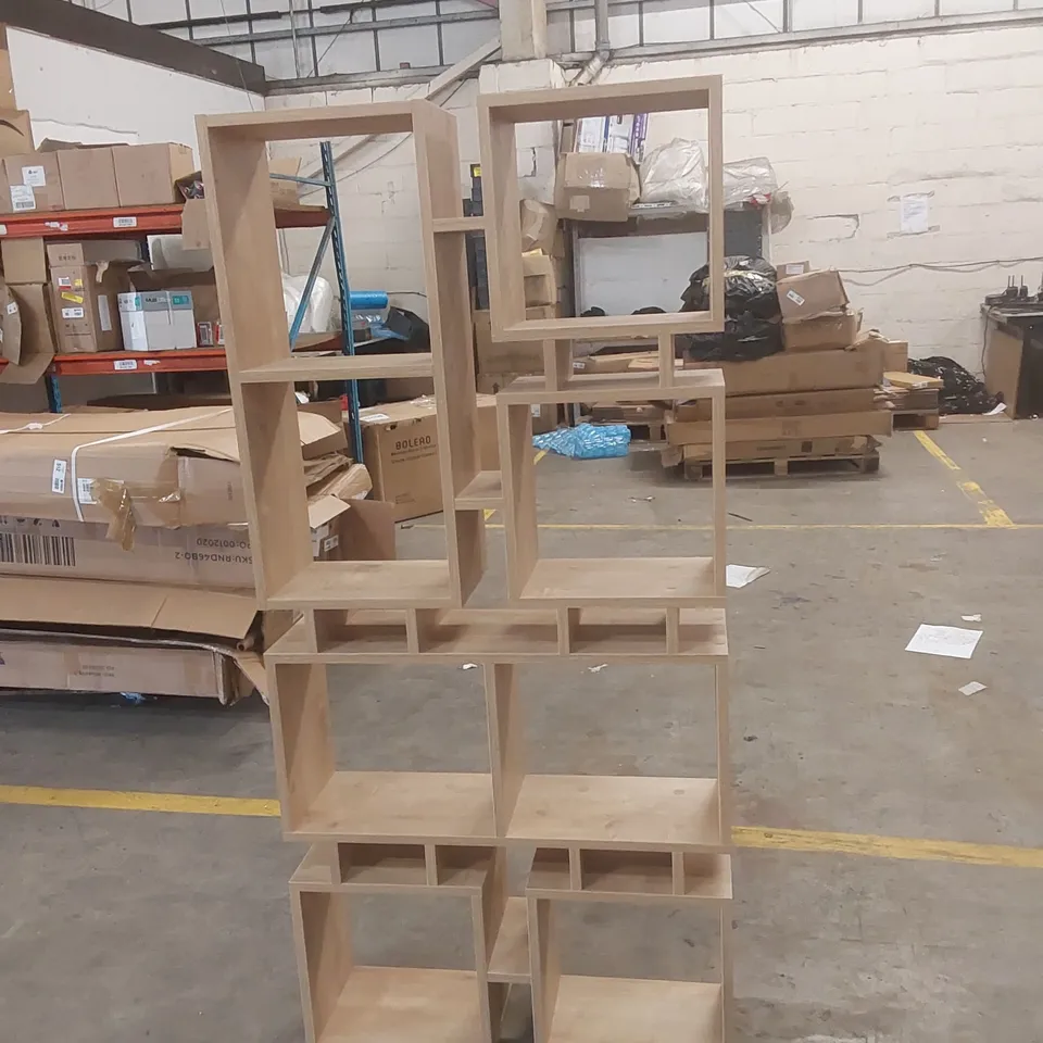 DESIGNER WOODEN CUBE BOOKCASE