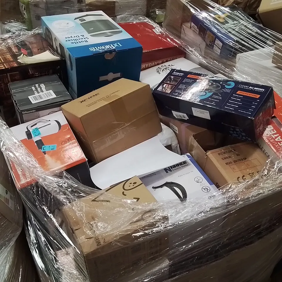 PALLET CONTAINING A LARGE QUANTITY OF ELECTRICAL PRODUCTS TO INCLUDE;DEHUMIDIFIER,POPCORN MAKER,BLENDER