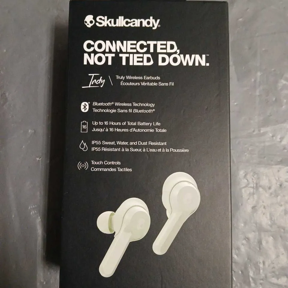 BOXED SKULL CANDY INDY TRULY WIRELESS EARBUDS - GREEN