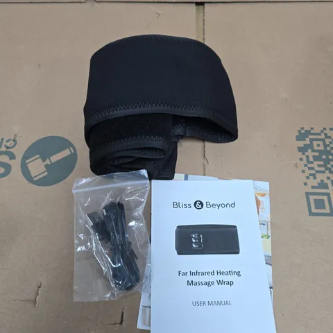 BLISS & BEYOND FAR INFRARED HEATING MASSAGE WRAP – BLACK