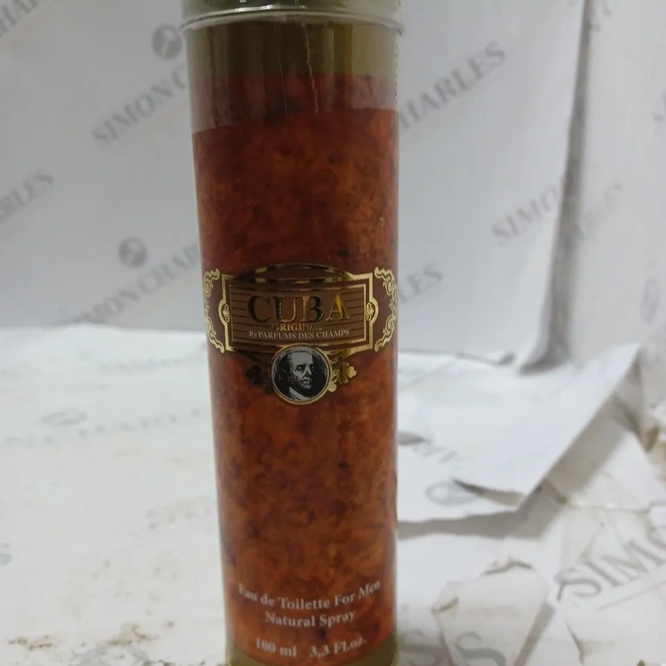 BOXED AND SEALED CUBA ORIGINAL BY PARFUMS DES CHAMPS EAU DE TOILETTE FOR MEN 100ML