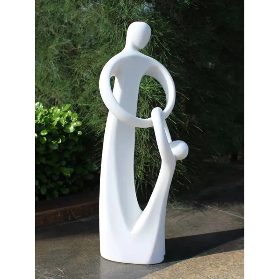 BOXED ENIGMA HAPPINESS 57CM STATUE - WHITE (1 BOX)