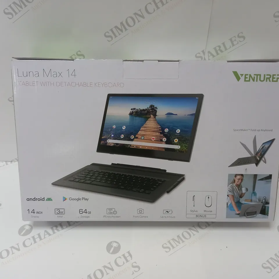 BRAND NEW BOXED VENTURER LUNA MAX 14 64GB 14" HD TABLET KEYBOARD ANDROID 10 BLUETOOTH 3GB RAM