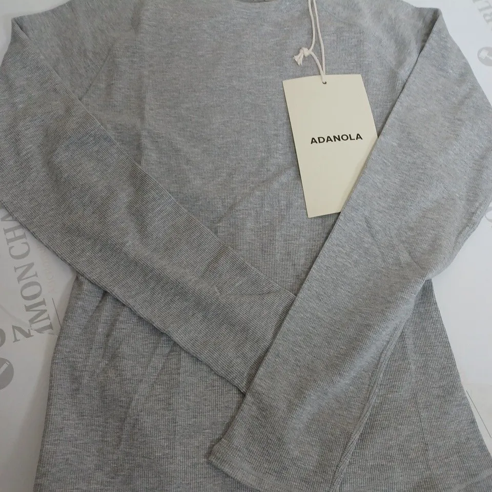 ADABOLA RAGLAN LONG SLEEVE TOP IN GREY - SIZE UNSPECIFIED 