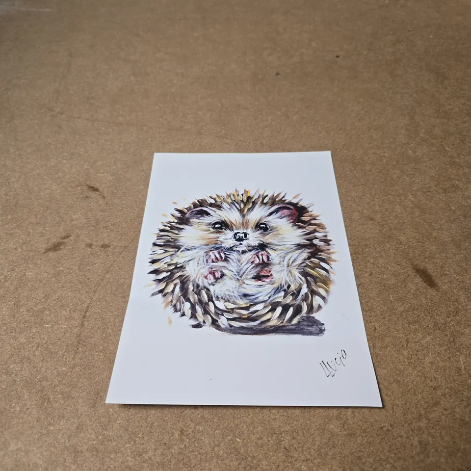 APPROXIMATELY 10 ASSORTED PRINTS AND POSTERS INCLUDING LE NOUVEAU JOUR AND HEDGEHOG PRINT 