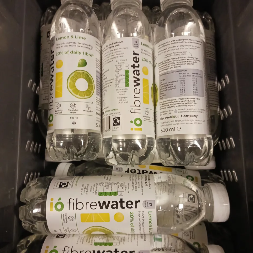 APPROXIMATELY 10 BOTTLES OF IO FIBRE WATER - 500ML