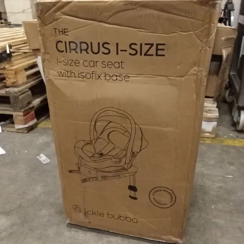 BOXED ICKLE BUBBA THE CIRRUS I-SIZE CAR SEAT WITH ISOFIX BASE 