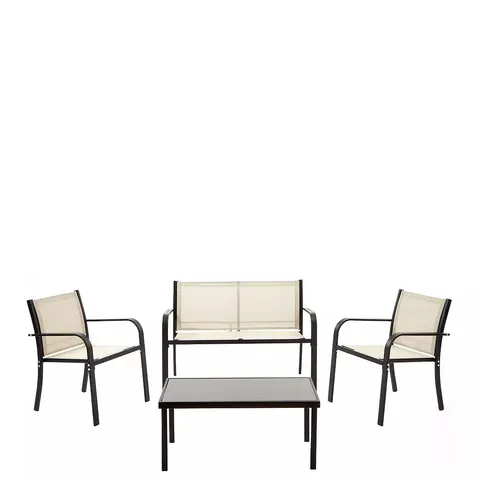 BOXED SYDNEY OUTDOOR GARDEN SOFA SET (1 BOX) - COLLECTION ONLY