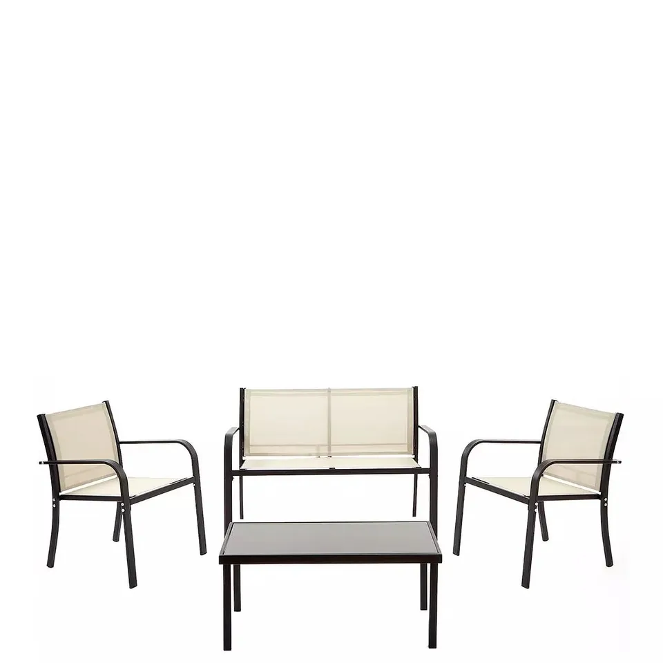 BOXED SYDNEY OUTDOOR GARDEN SOFA SET (1 BOX) - COLLECTION ONLY