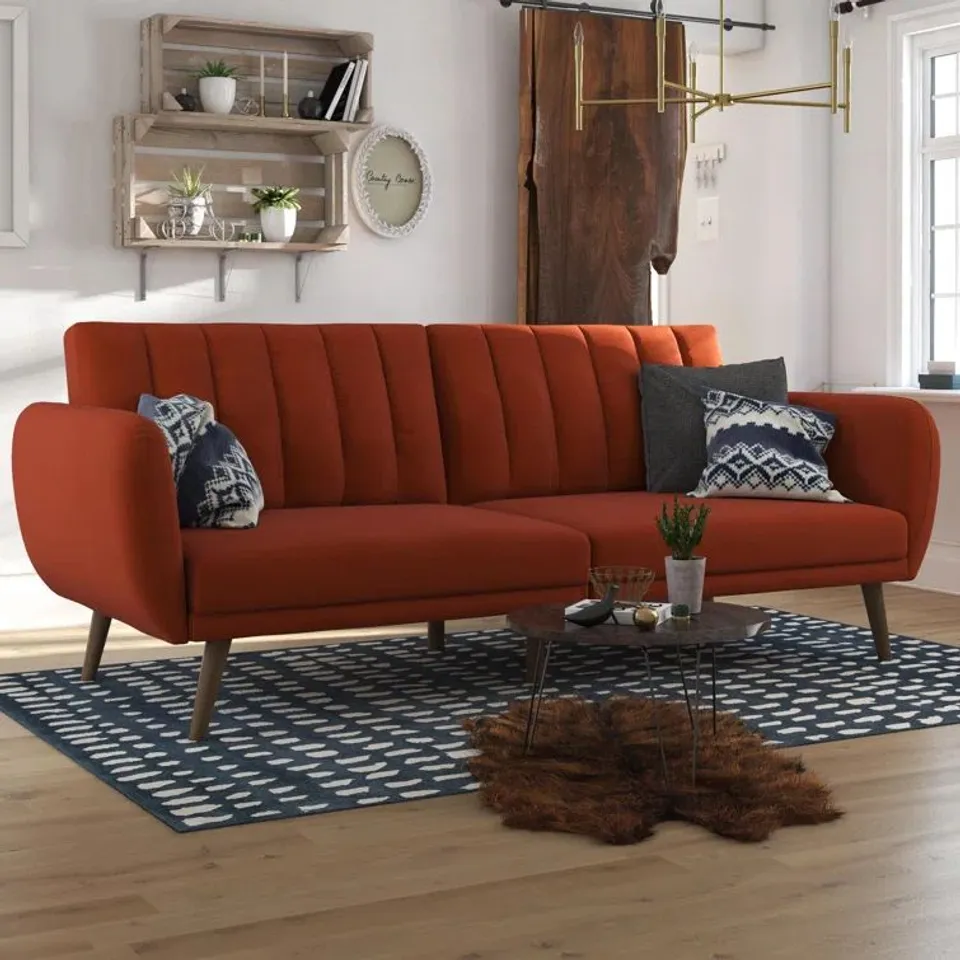 BOXED GAUGAIN 3 SEATER UPHOLSTERED RECLINING SLEEPER