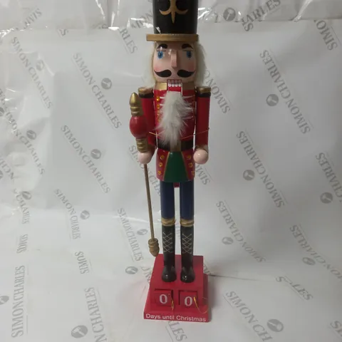BOXED THREE KINGS STANDING WOODEN NUTCRACKER ADVENT CALENDAR COUNTDOWN