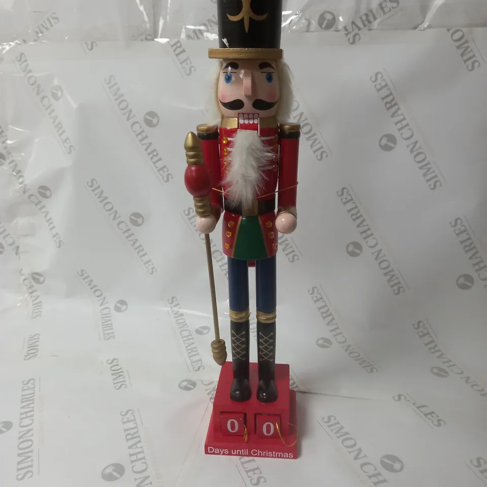 BOXED THREE KINGS STANDING WOODEN NUTCRACKER ADVENT CALENDAR COUNTDOWN RRP £29.99