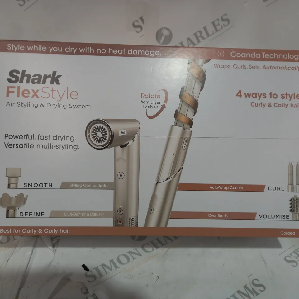 BOXED SHARK FLEX STYLE AIR STYLING AND DRYING SYSTEM