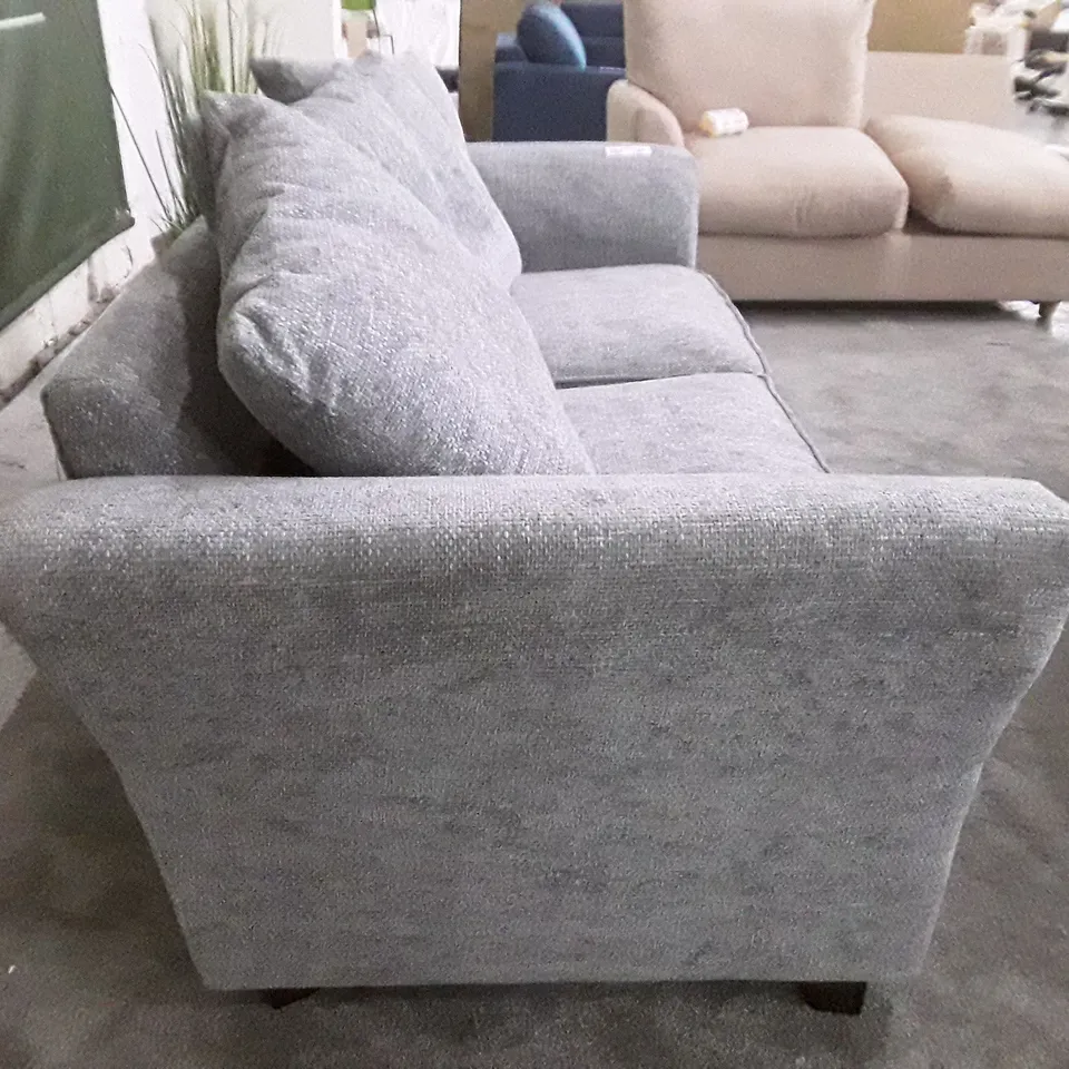 QUALITY DESIGNER 3 SEATER SOFA - GREY FABRIC