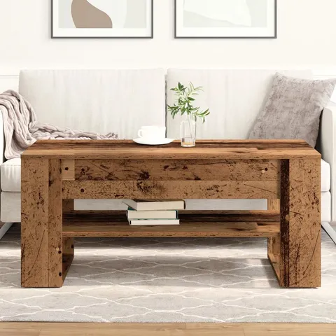 BOXED COFFEE TABLE OLD WOOD MEDIUM RECTANGLE (1 BOX)