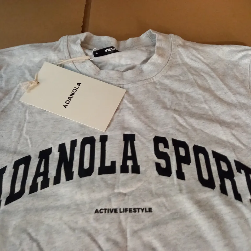 ADANOLA OVERSIZED GREY SHIRT - S