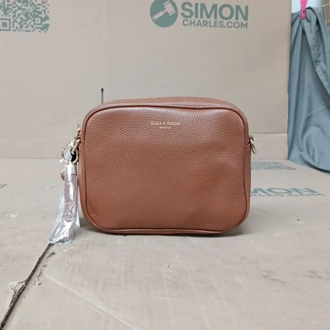 SOFIA & SPRITZ LONDON CROSSBODY BAG – PEBBLED BROWN LEATHER
