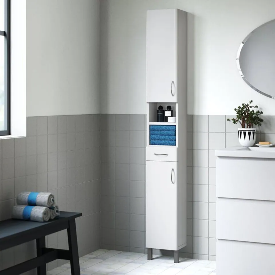 BITTLE 24.9CM H X 182.9CM W X 19.6CM D WALL MOUNTED MORITZ TALL CABINET