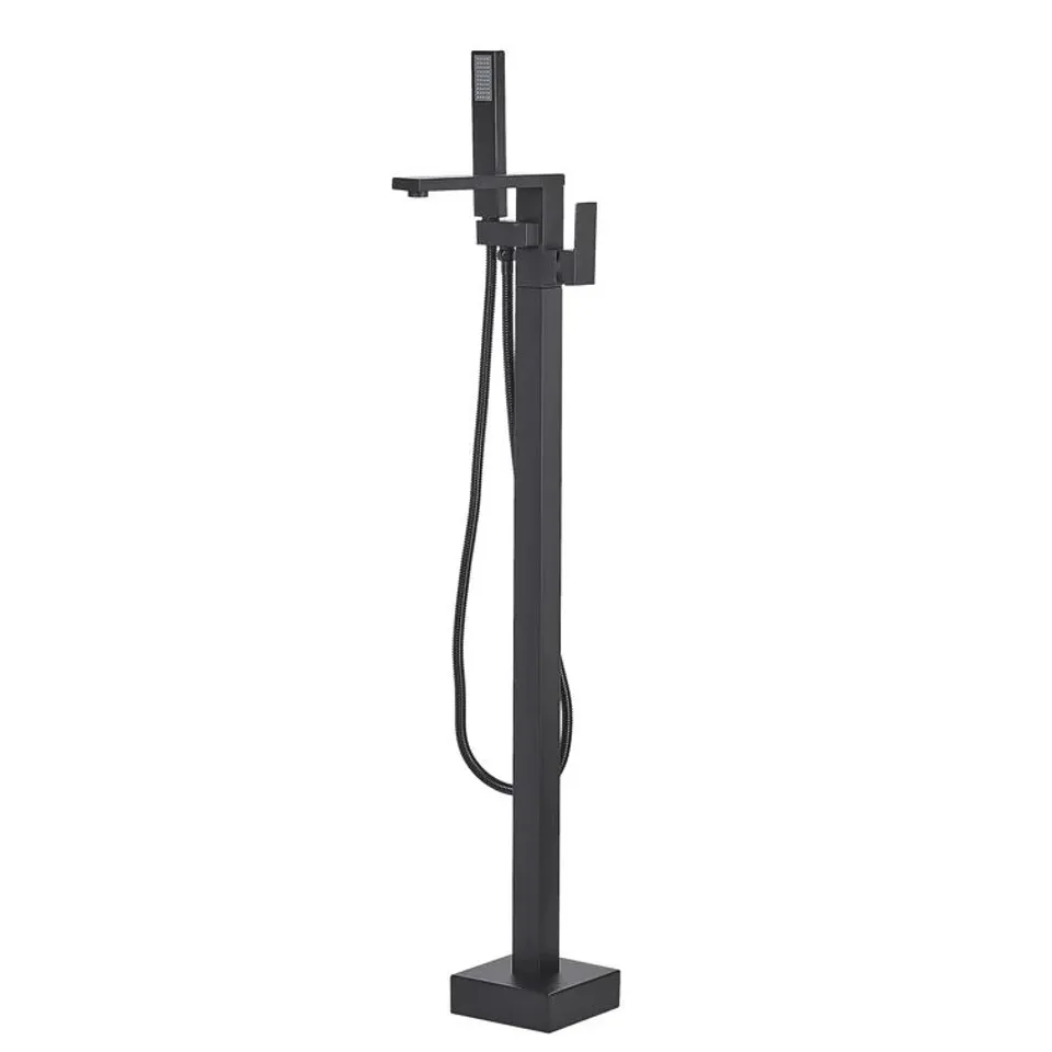 BOXED GIPE FREESTANDING BATH MIXER TAP - MATT BLACK (1 BOX)