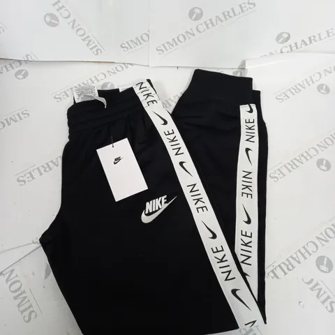 NIKE LOGO TRACKSUIT BOTTOMS SIZE L - GIRLS