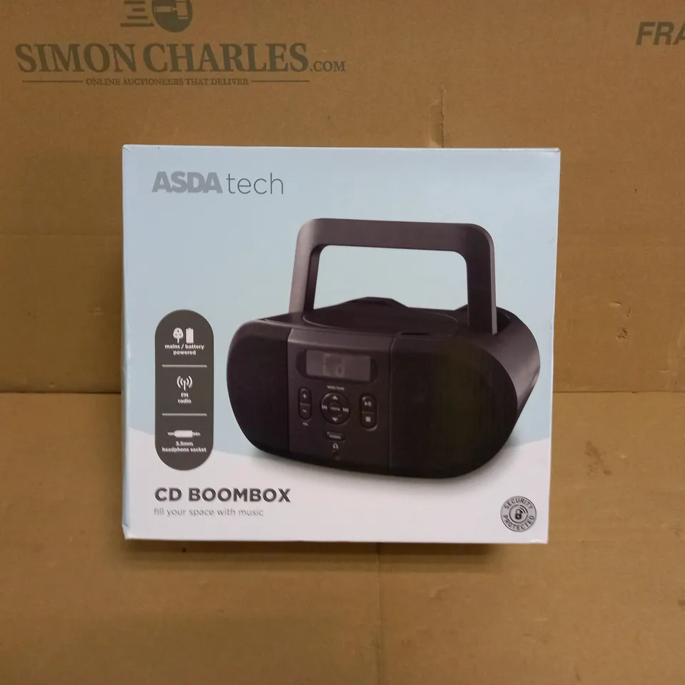 CD BOOMBOX-FM RADIO WITH 3.5MM