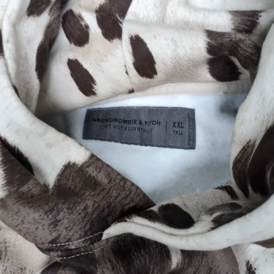 ABERCROMBIE & FITCH DALMATIAN PRINT HOODIE – XXL TALL
