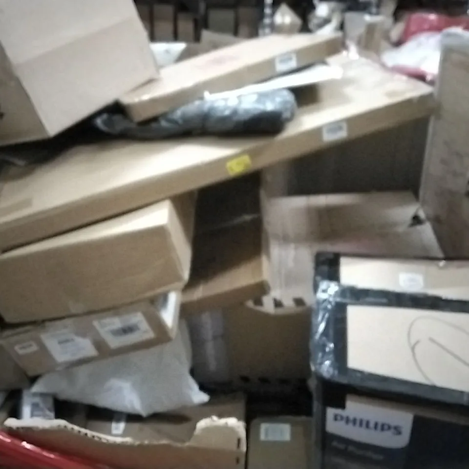 PALLET OF ASSORTED PRODUCTS AND HOUSEHOLD GOODS TO INCLUDE;SAGE COFFEE MACHINE,PORTABLE TV,BOOSTER SEAT